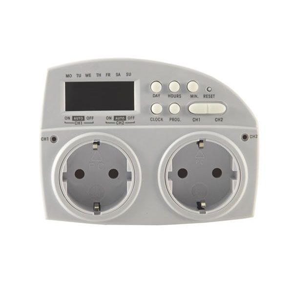Timer digitale STEP 1min - 3600W - 2 Canali