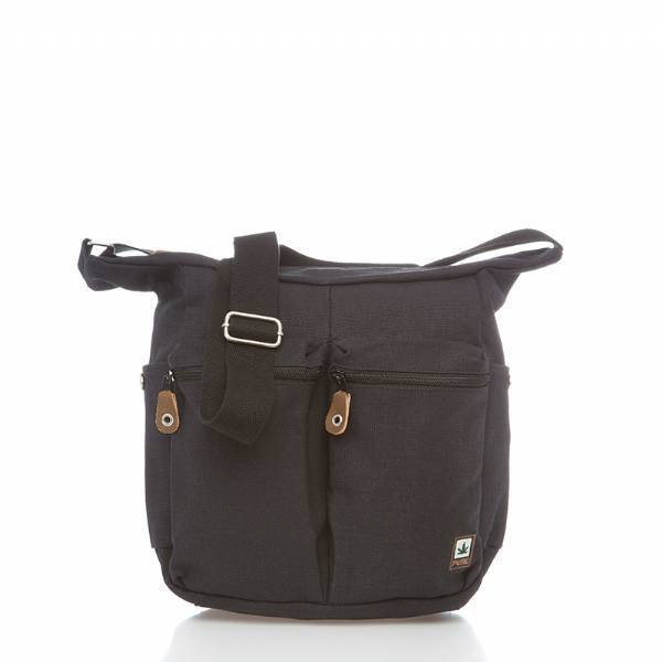 Borsa a tracolla con due tasche 25x11x27h - Pure