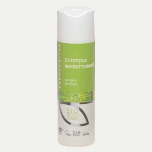 Shampoo Ristrutturante per capelli trattati - luce e volume 200ml - Verdesativa
