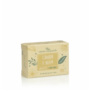 Verdesativa - Biosapone Artigianale Canapa e Neem-Extra Forte 100 g
