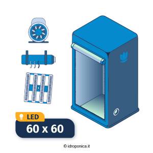 Kit Grow Box Allestita 60x60 LED