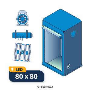 Kit Grow Box Allestita 80x80 LED