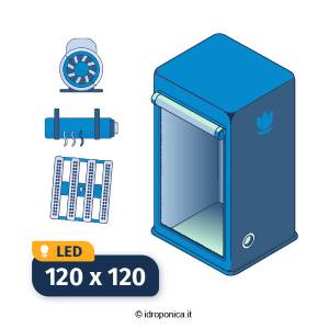 Kit Grow Box Allestita 120x120 LED