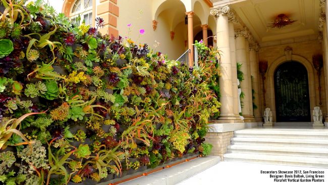 Verde verticale moduli da 4 tasche giardino pensile Contenitori per giardini pensili
