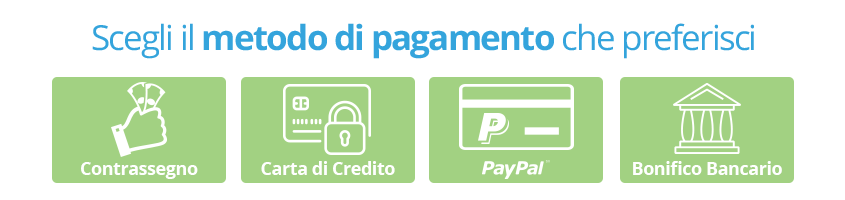 Scegli il pagamento che preferisci