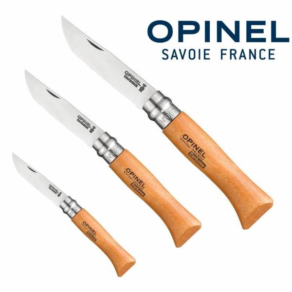 Opinel COLTELLO OPINEL LAMA CARBONIO PICCOLO MISURE DA 2 A 5 GAMMA COMPLETA 