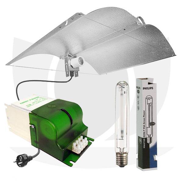 Kit Illuminazione Coltivazione Indoor 600W Trafika - Ballast Digitale Regolabile, Riflettore, Lampada HPS