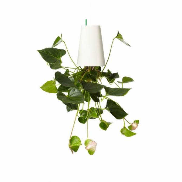 Boskke Sky Planter Large Bianco - Vaso Sospeso in Ceramica